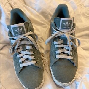 Adidas Olive Green Suede Sneakers